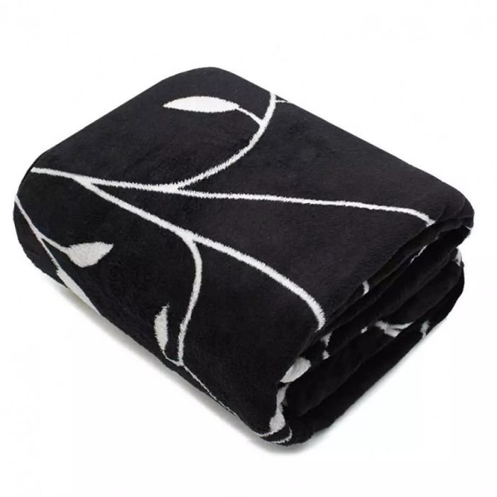 Koc mikrofibra Luc czerń 150x200 cm 150 X 200 [Cm]