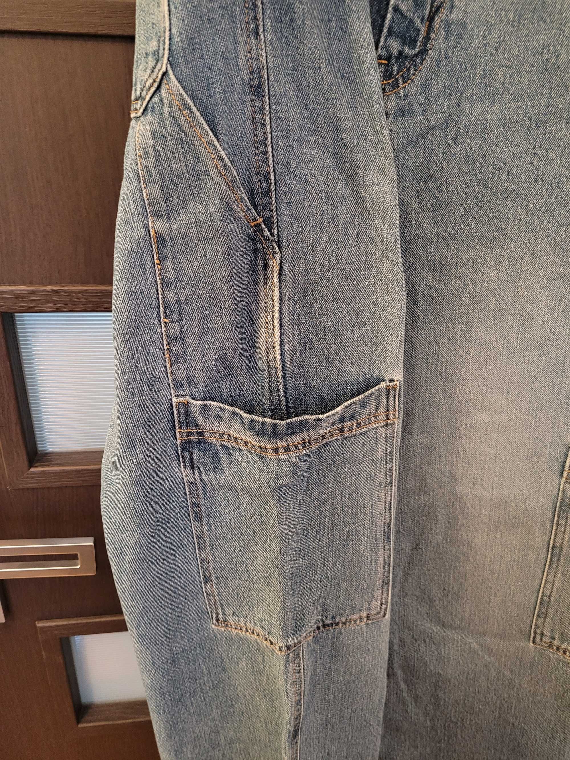 H&M spodnie cargo jeansy r. 38 damskie