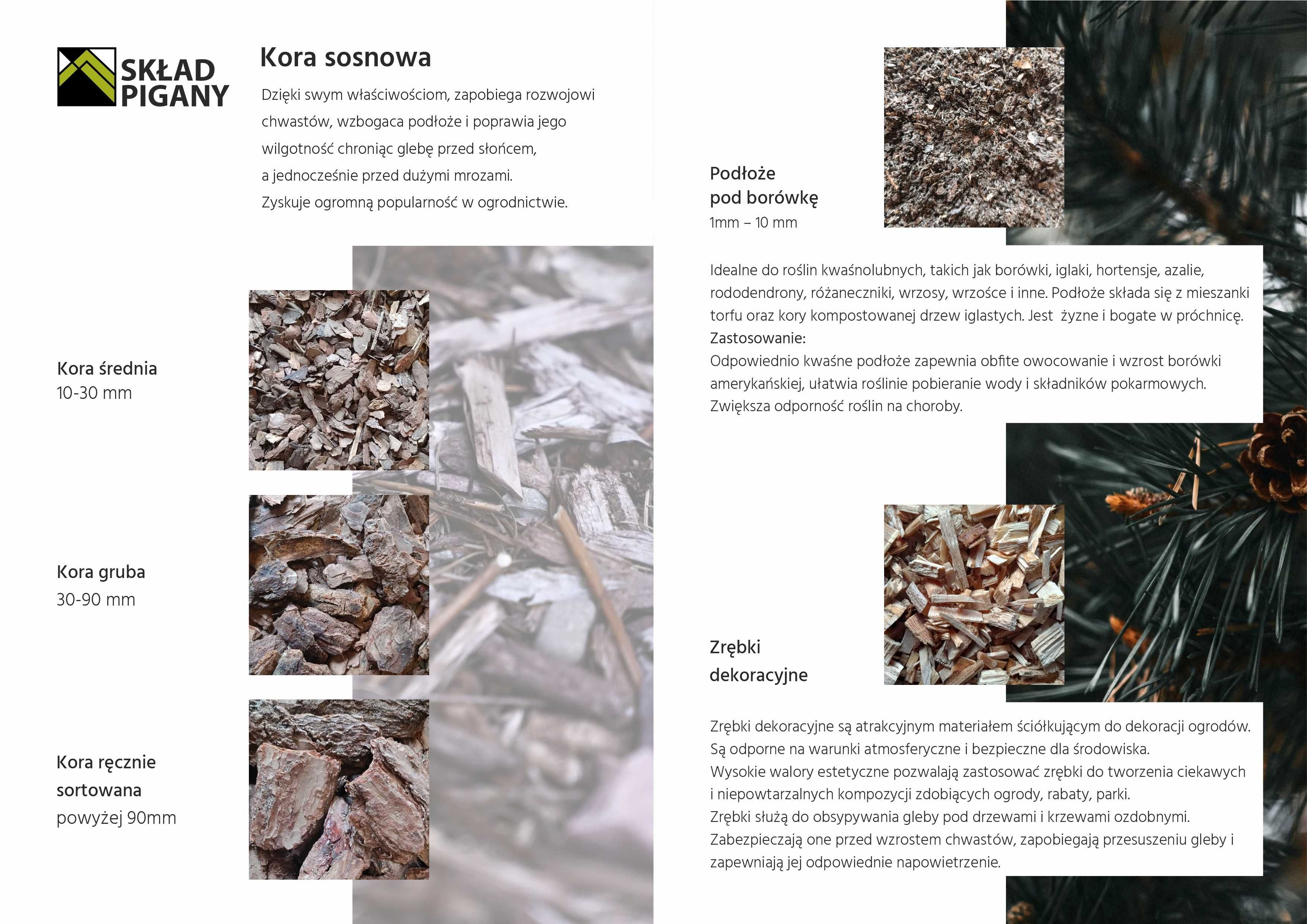 Kora sosnowa gruba