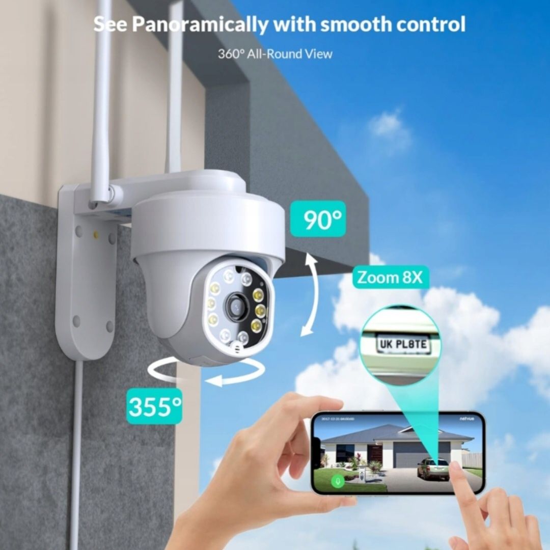 Zewnętrzna obrotowa kamera NETVUE SENTRY 3 WIFI