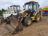 Koparko ładowarka Cat 438C Waryński K612 Pług śnieżny