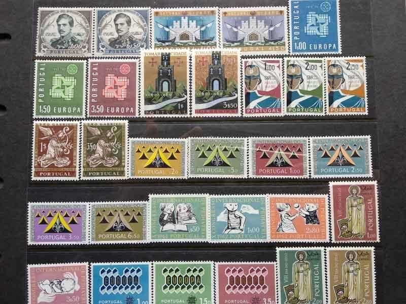 Selos Portugal de 1961 a 1965 - completo