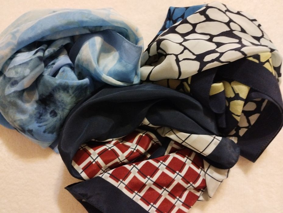 Zestaw apaszek jedwab