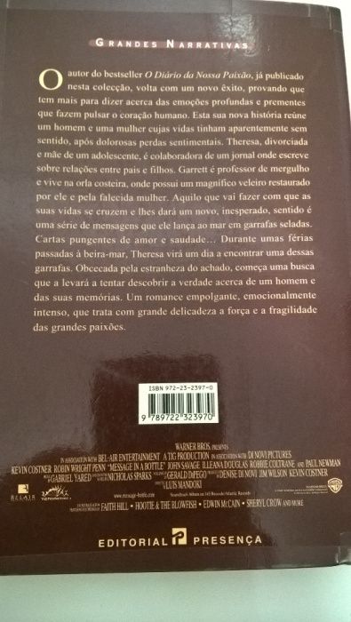 As palavra que nunca te direi - Nicholas Sparks (portes incluídos)