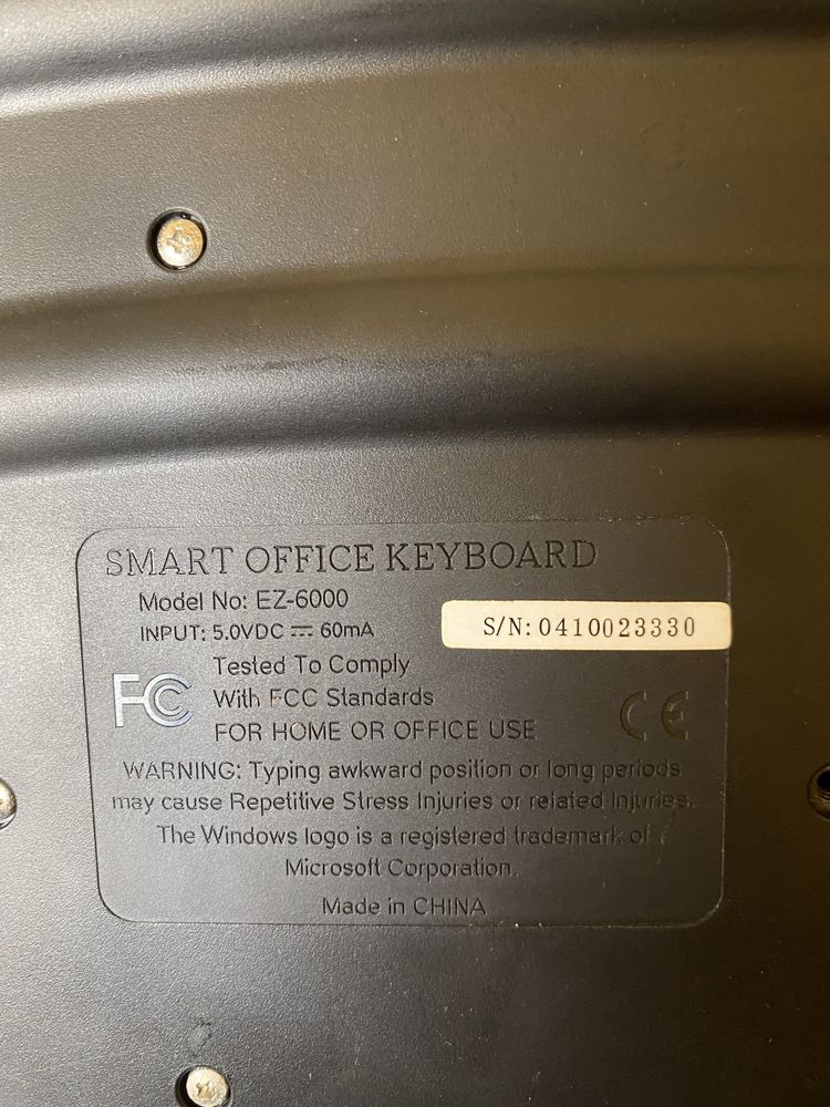 Клавіатура Microsoft EZ-6000 Smart office keyboard