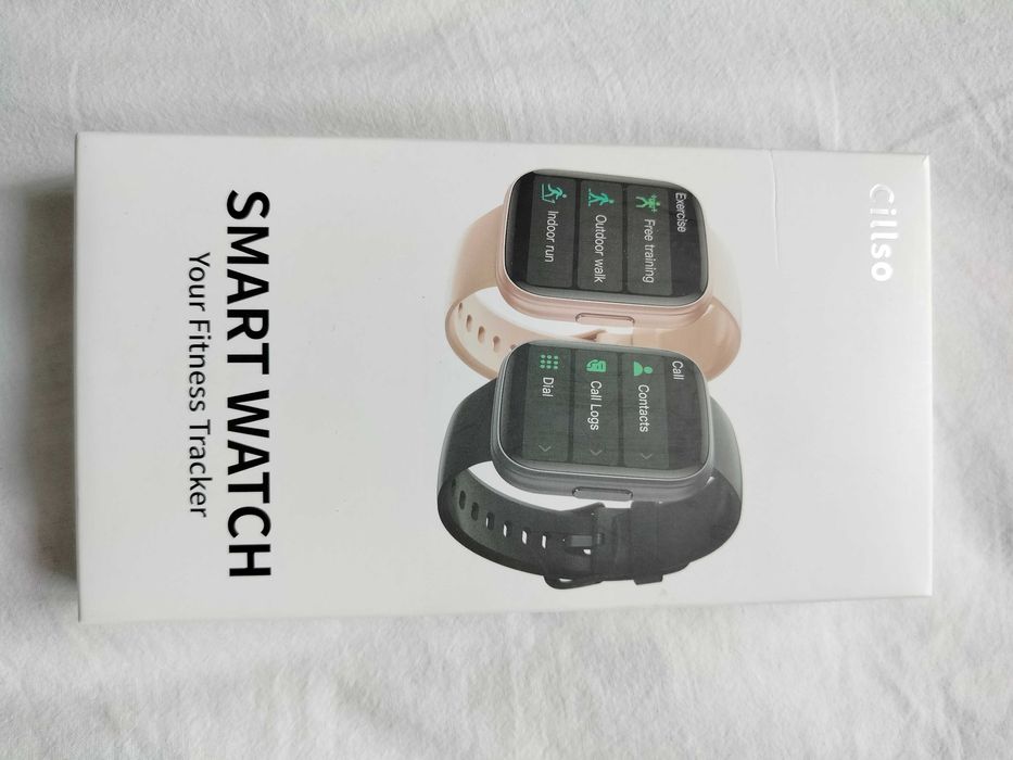 Smartwatch inteligentny zegarek unisex czarny sportowy ala Apple watch