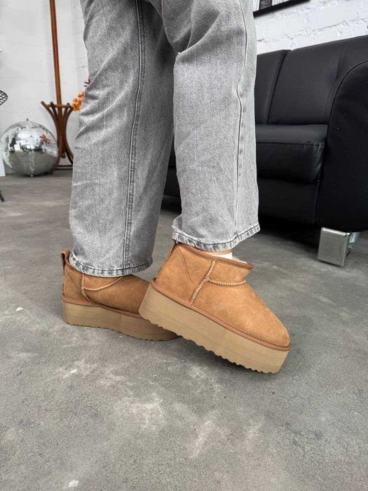 Женские UGG australia на платформе / Угги замшевые зимние 37 38 39 40