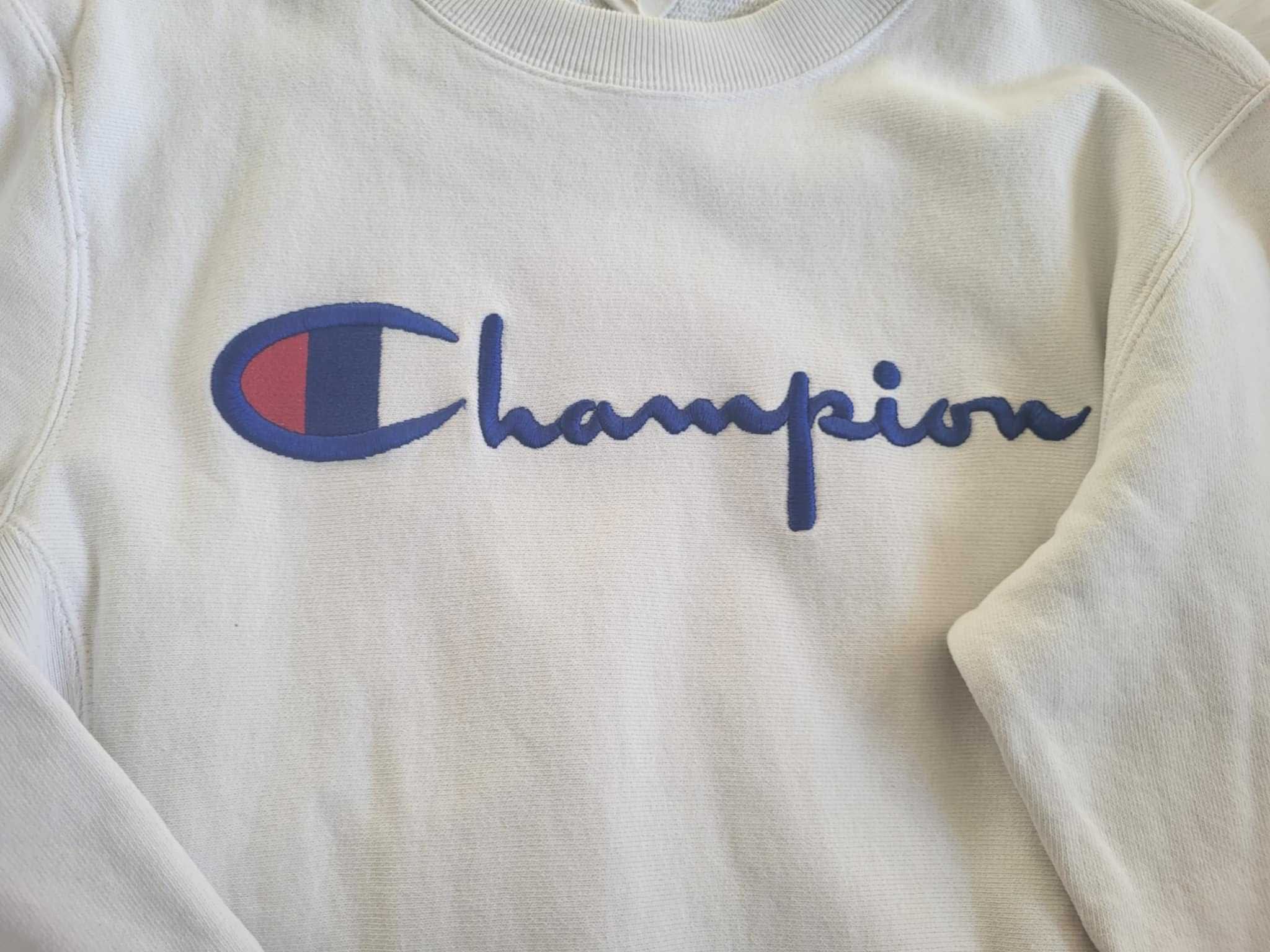 Biała bluza Champion S Biała bluza damska Champion S 100% bawełna