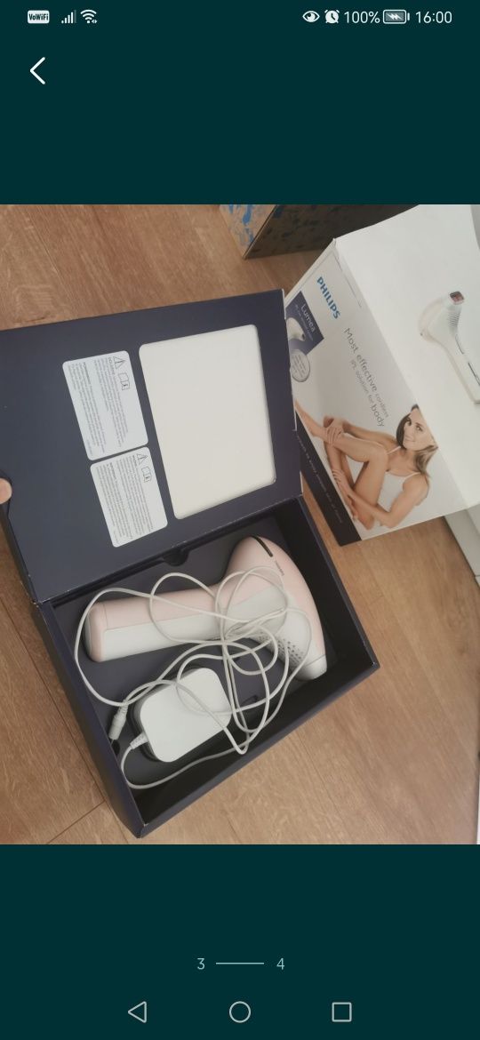 Philips Lumea depilator SC 2004/11, trwała depilacja laserowa