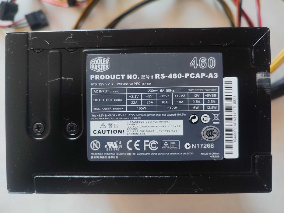 Продам блок питания Cooler Master RS-460-PCAP-A3