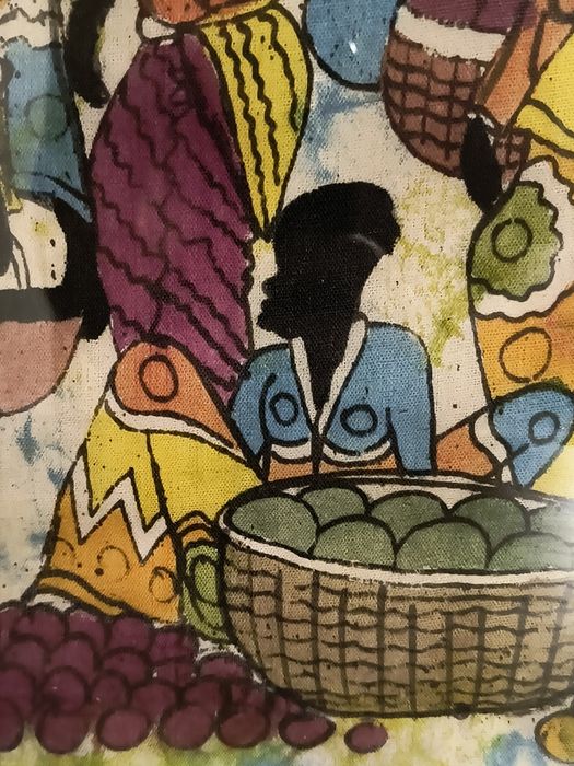 Obraz ludowej sztuki afrykańskiej.