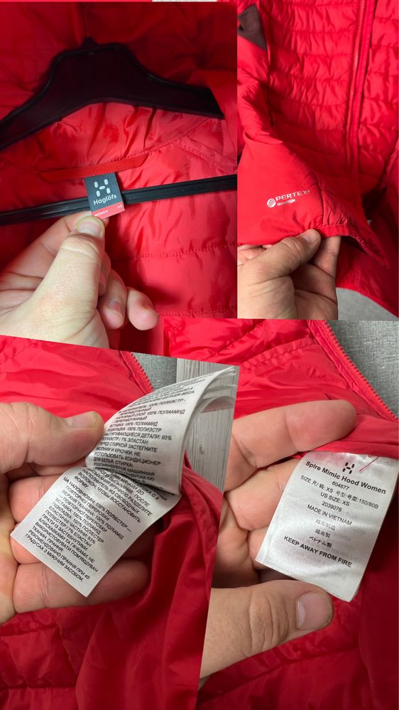 (Розмір XS) Жіноча куртка Haglofs Spire Mimic Hood пуховик