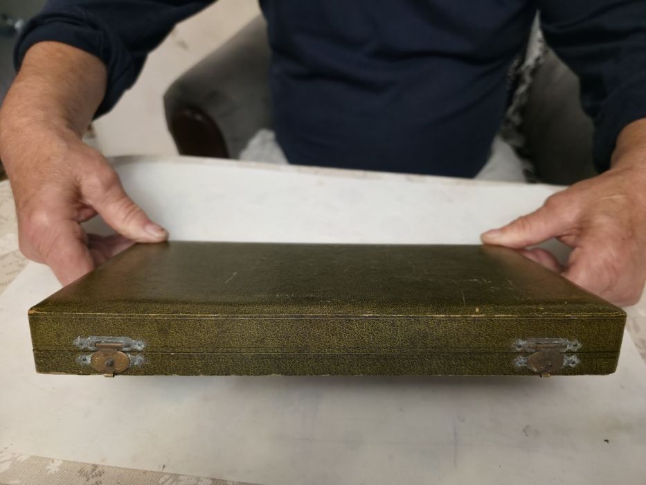 Zestaw 12-stu srebrnych łyżeczek do kawy mocca. Próba 800.