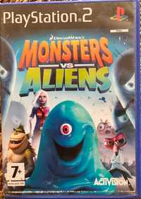 Jogo PS2 Monsters Vs Aliens