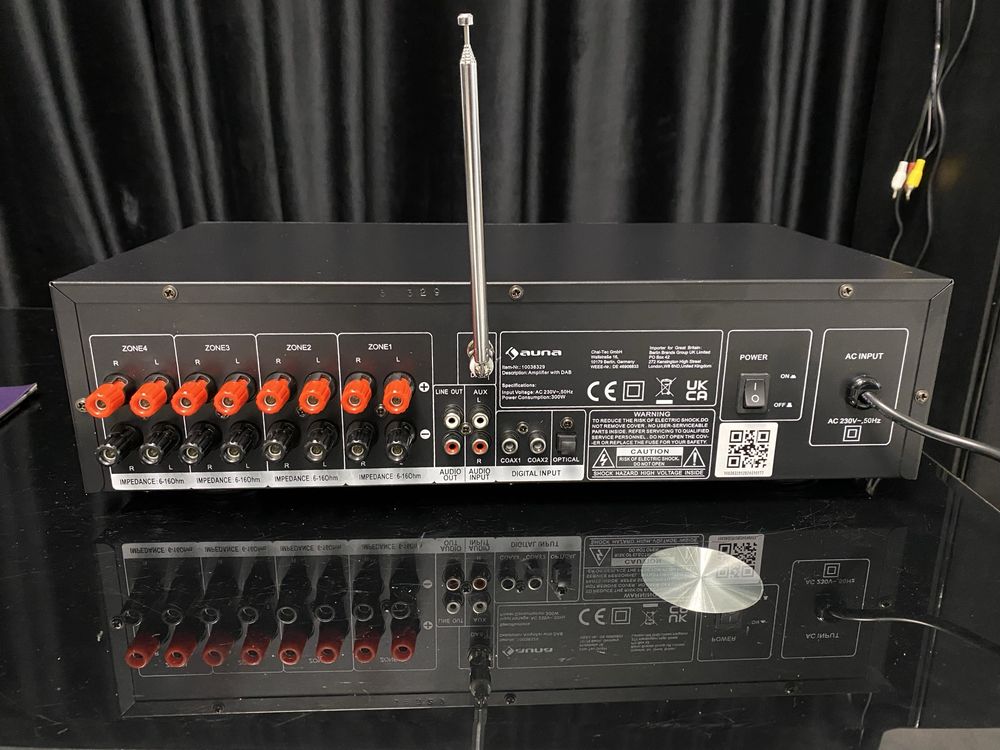 Підсилювач Hifi з Німеччини Auna AMP-4000 400Вт 10038329