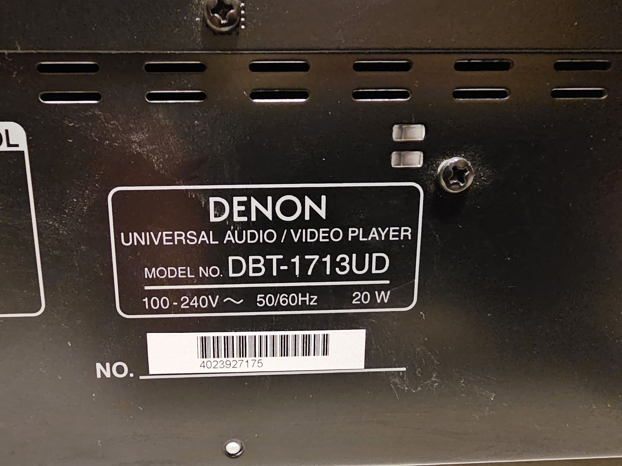 Odtwarzacz bluray DENON DBT-1713UD