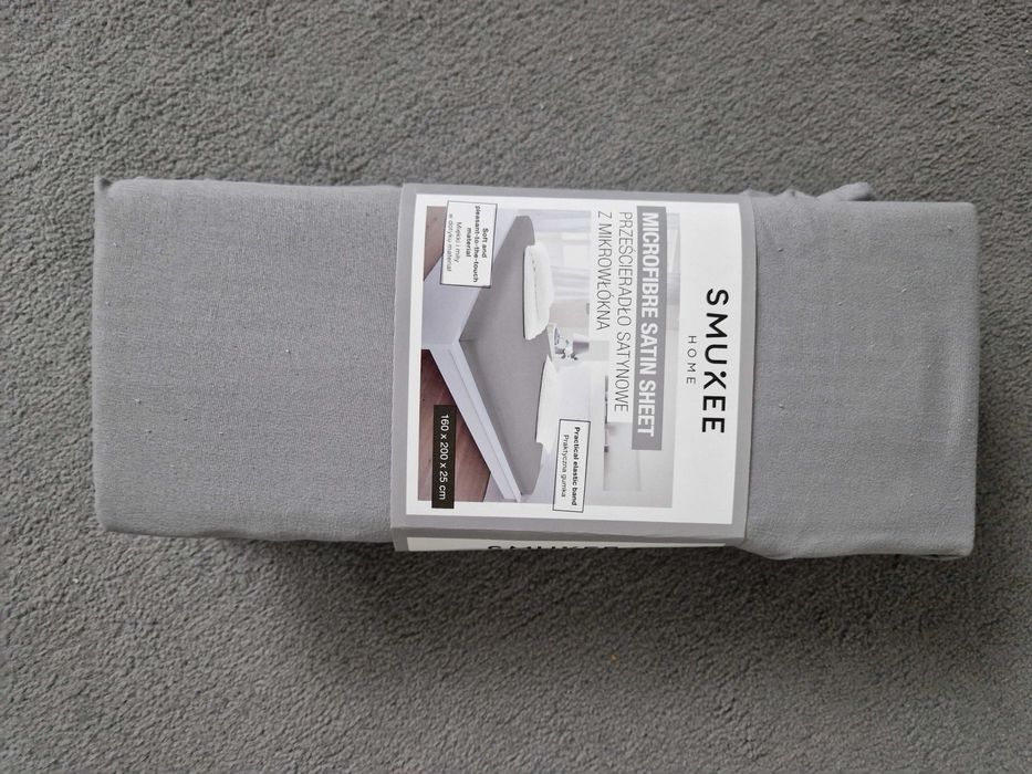 Nowe prześcieradło satynowe z mikrowłókna