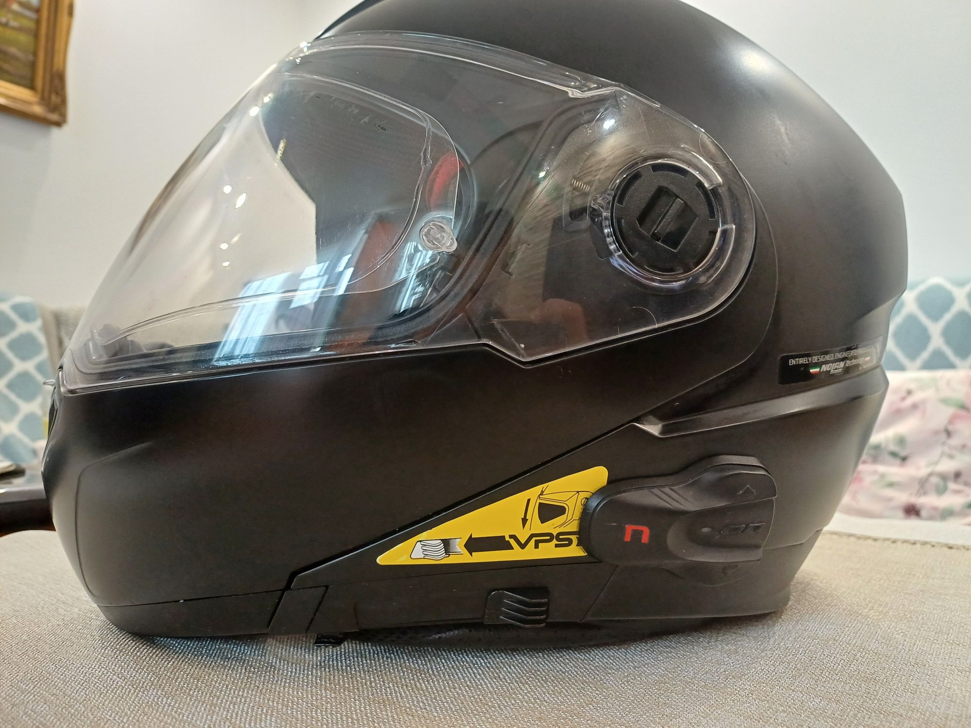 Kask nolan N104 EVO L + interkom n-com b5