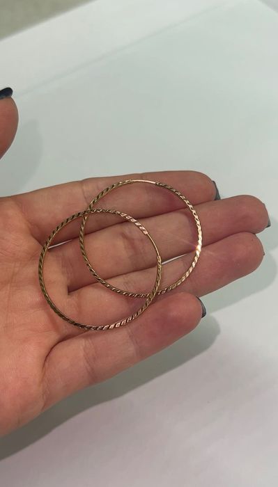 Сережки Конго червоне золото