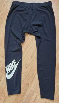 Czarne legginsy bawełniane Nike XL