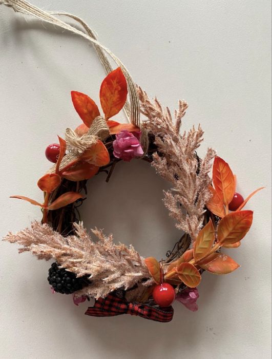 Wianek jesienny maly na drzwi