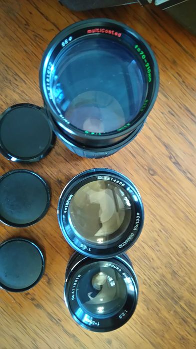 Duży zestaw Porst reflex FX6 ,obiektywy + torba foto