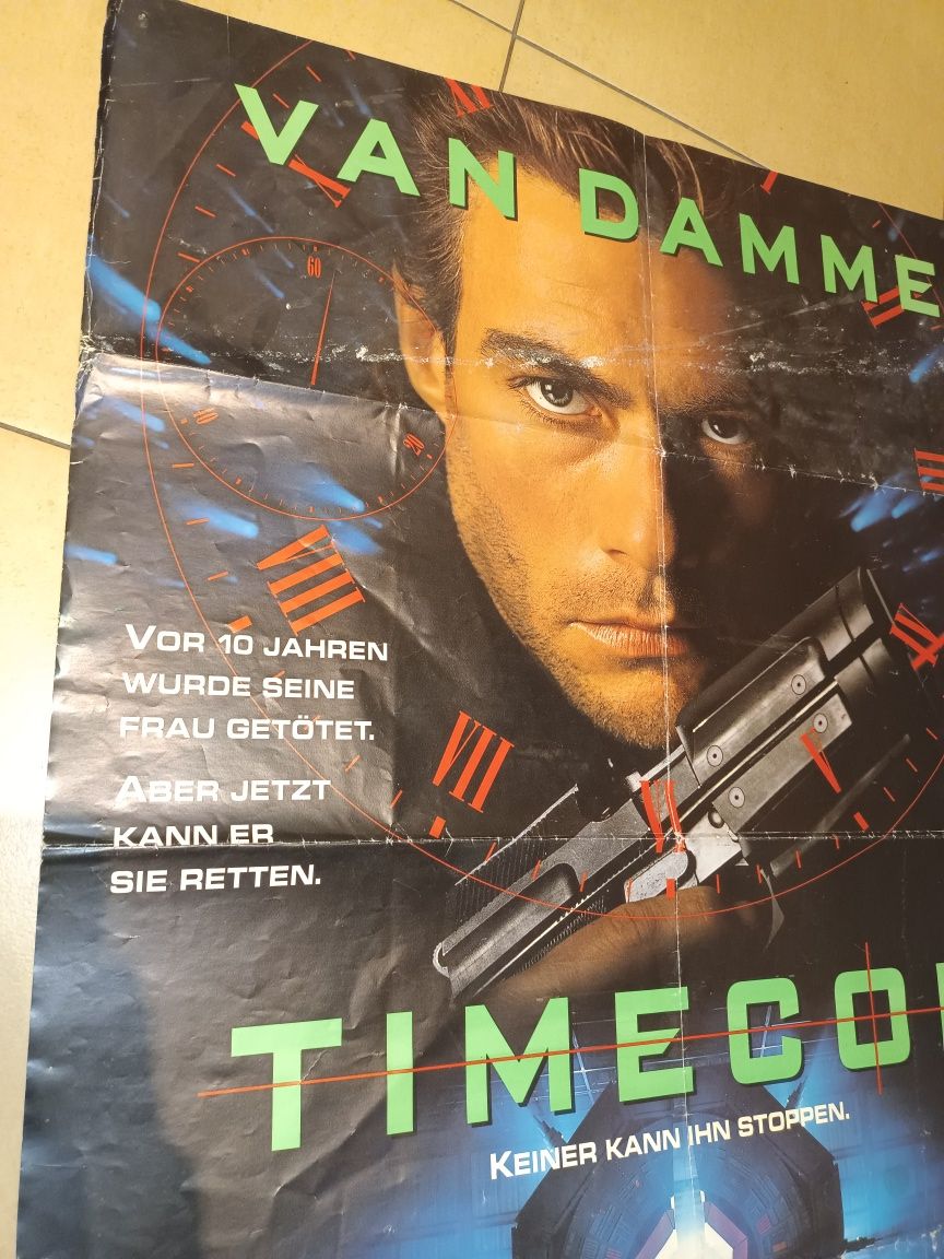 TimeCop  1994 Jean Claude Van Damme Mia Sara SCI-Fi  Oryginalny Plakat