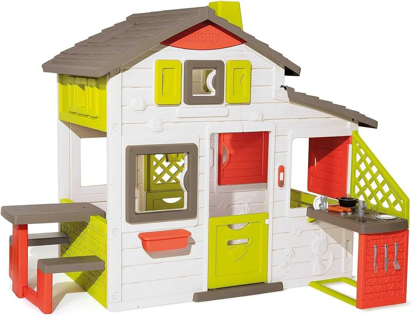 SMOBY Domek Ogrodowy dla dzieci Neo Friends Plastikowy