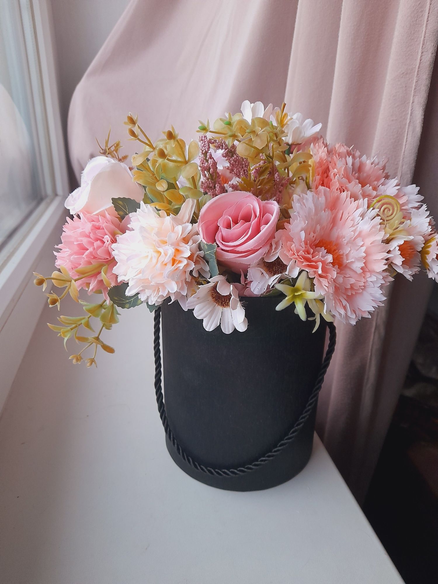 Flower flowers pastele Floral box na wesele walentynki ślub prezent