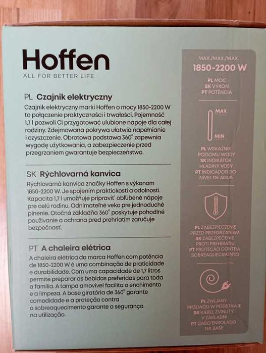 Czajnik elektryczny 1,7 l