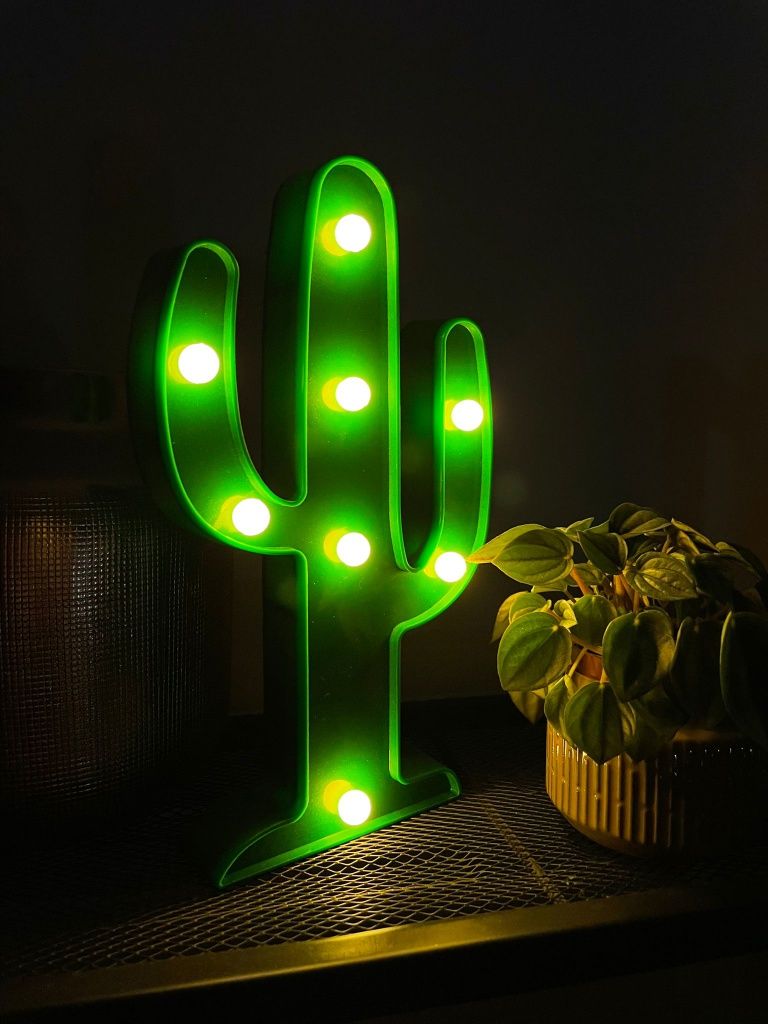 Lampka nocna - kaktus