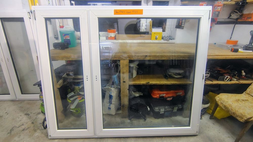 2 szt . 6 letnie okna z demontażu 176,5x143,5