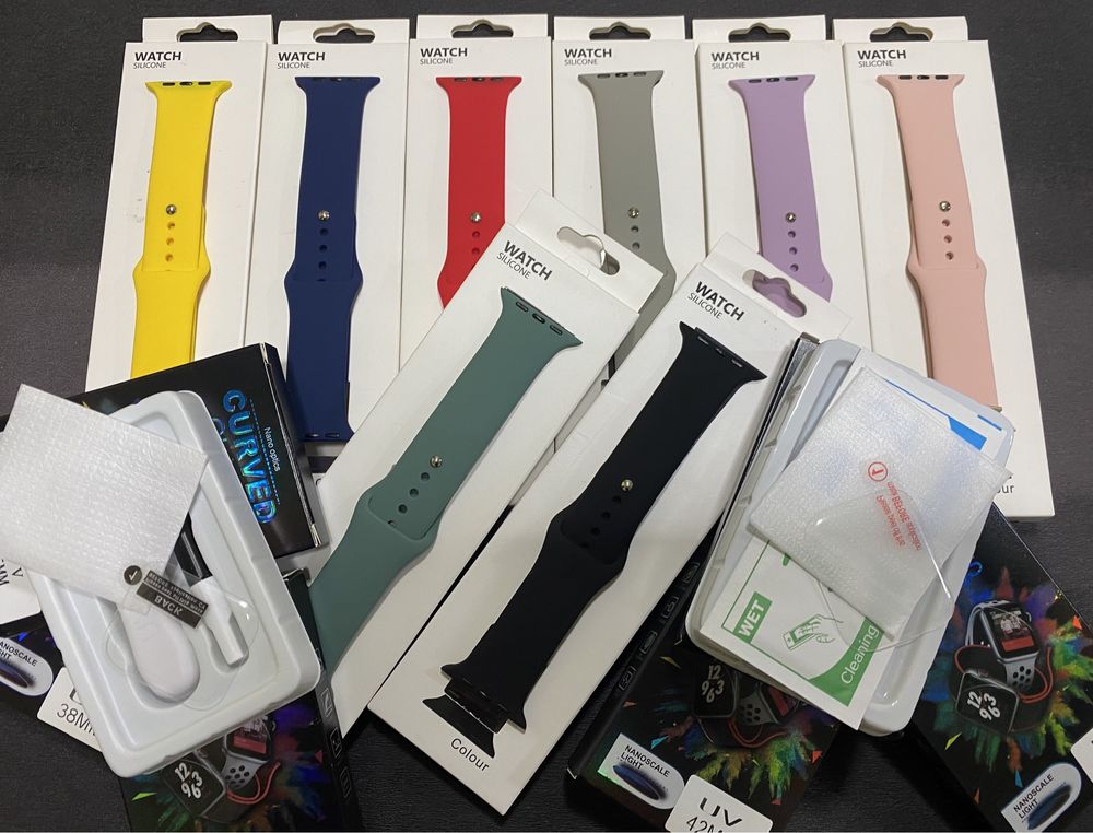 Kit Película Bracelete/Pulseira - Apple Watch 1/2/3/4/5/6/SE/7/8/9/Ultra