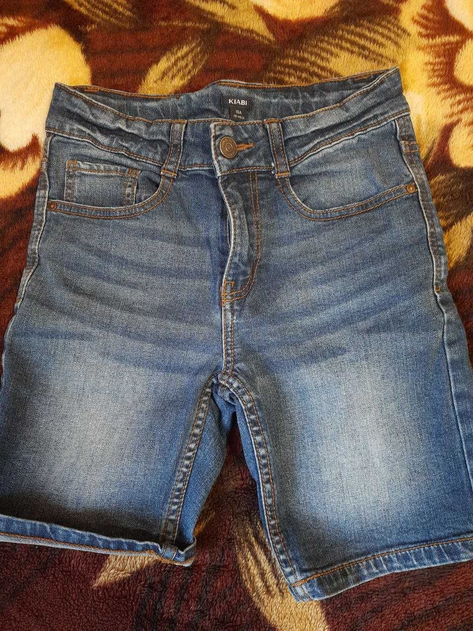 Темно-сині шорти джинсові "KIABI" для хлопчика 10 р; зріст 138-143 см