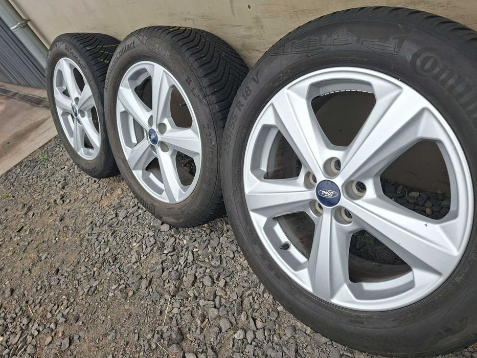 [K33] KOŁA WIELOSEZONOWE 18 5x108 ORYGINAŁ FORD Kuga,Edge+Continental.