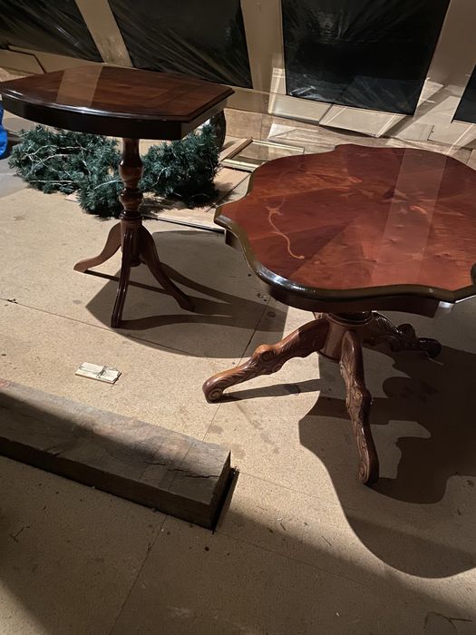 Dwa stoliki kawowe KOMPLET super stan ANTYK. Stolik kawowy, ława