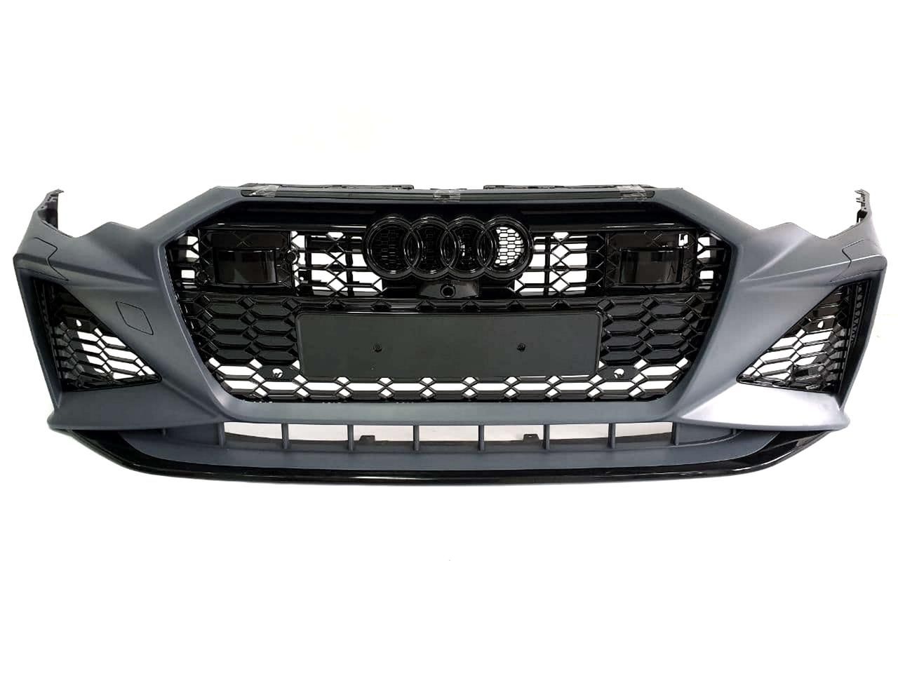 Передний бампер в стиле RS Audi A6 C8 2018-2022 Под дистронник