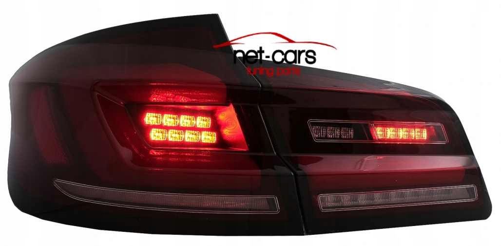 Lampy tylne BMW 5 F10 -17 Neon LED wzór G30 Black Grau