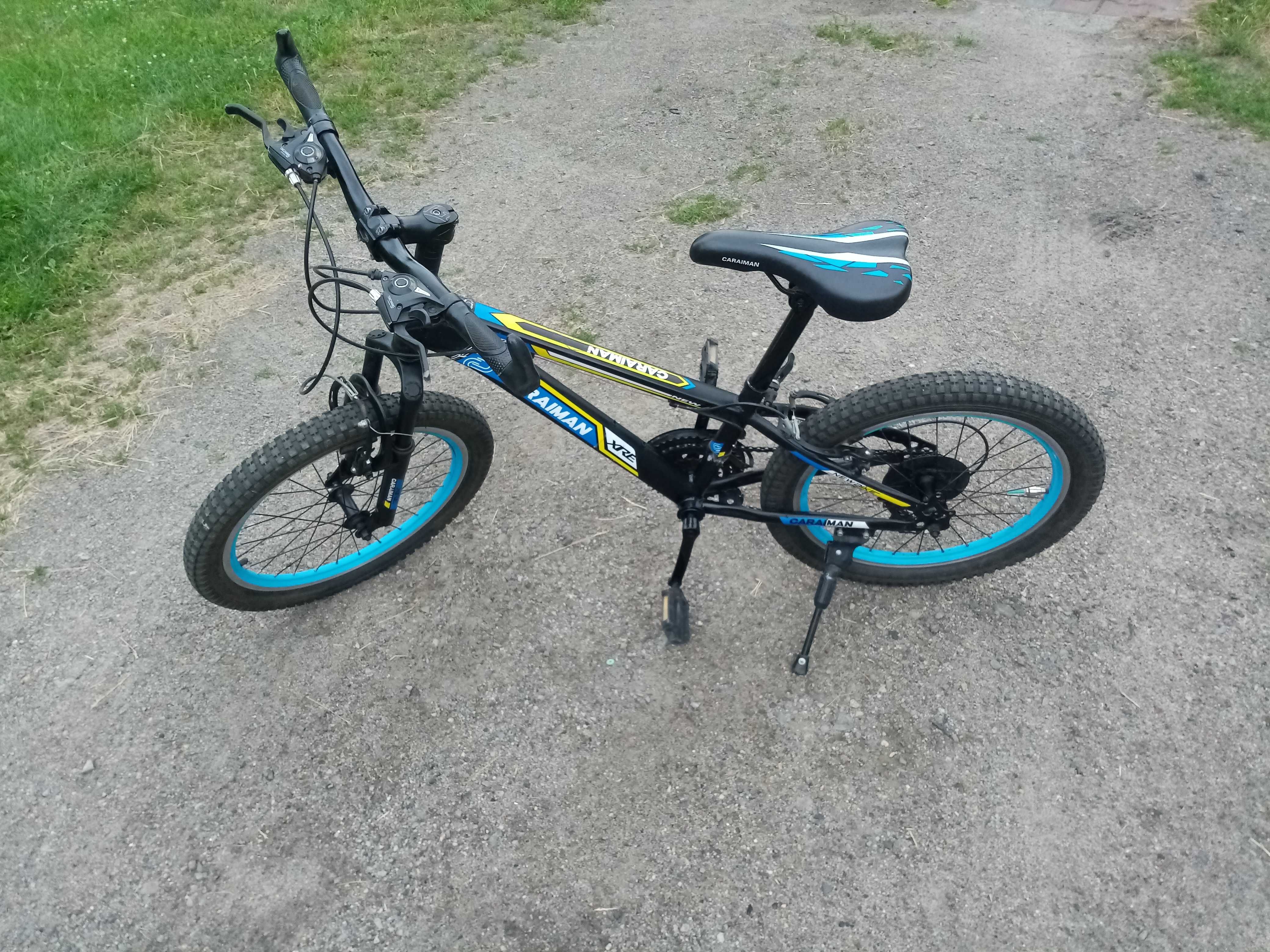 Rower dla chłopca 5-10 lat CARAIMAN 20" przerzutki amortyzator stopka