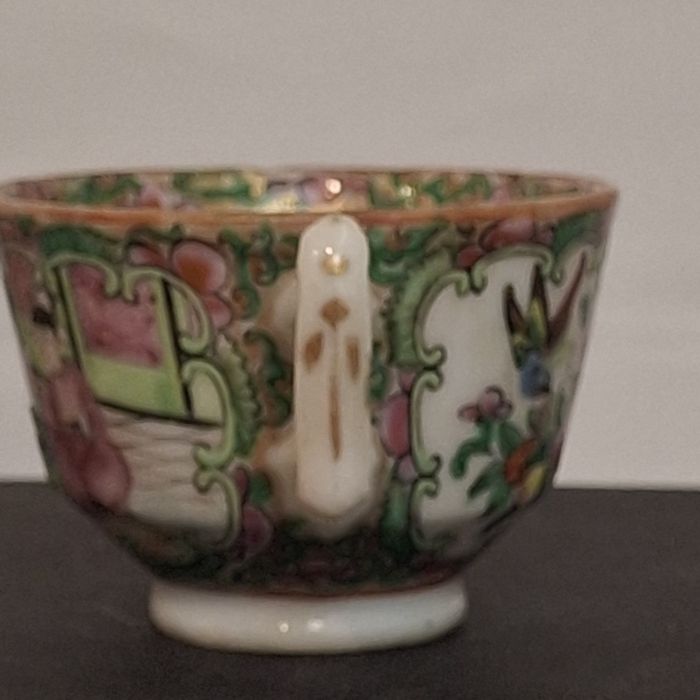 Pequena chávena para café companhia das indias família rosa