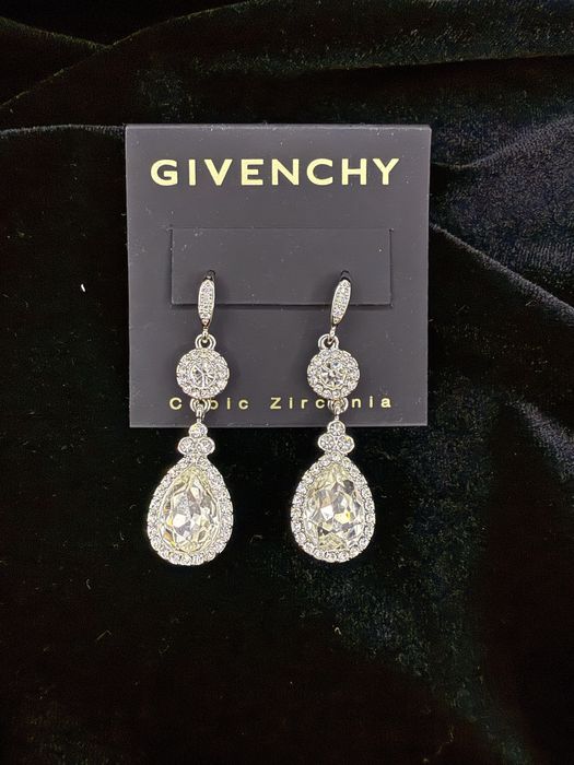 Вінтажні сережки Givenchy з кубічним цирконієм