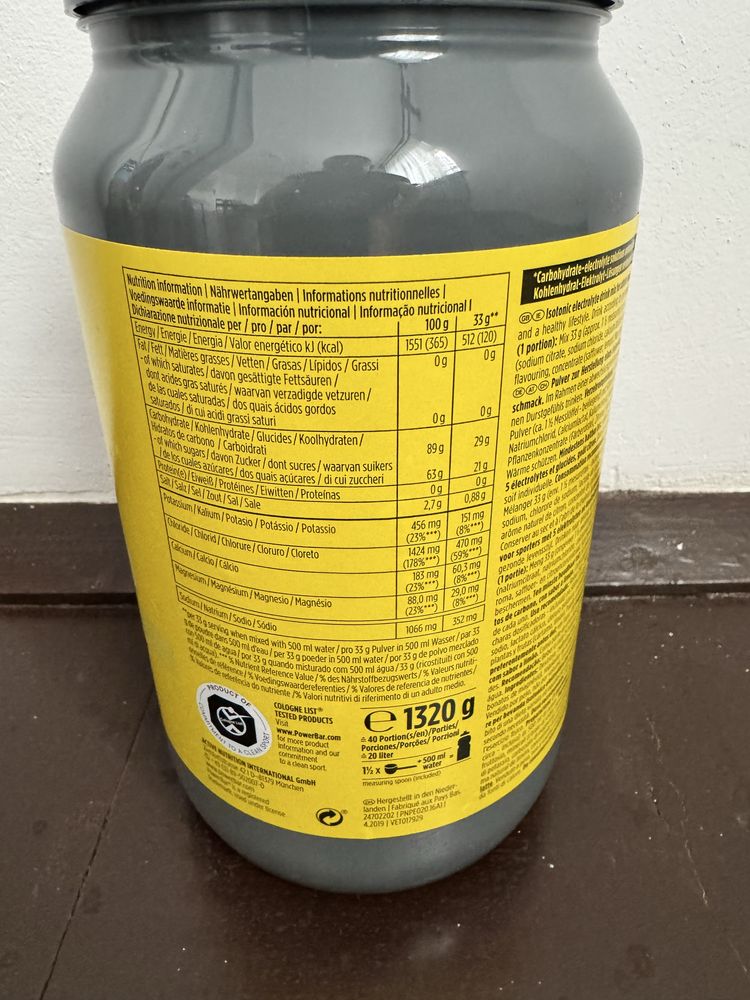 Power Bar Iso Active isotonic lemon