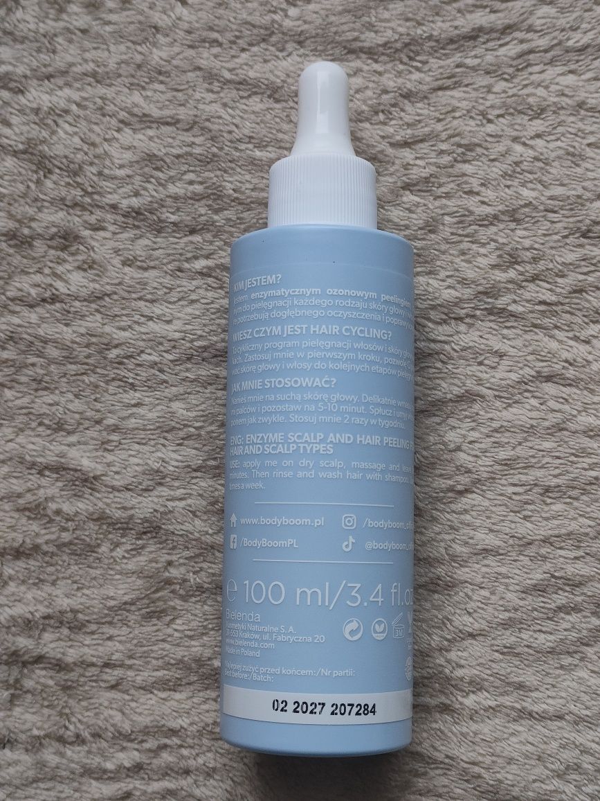 Hair Boom O3zon enzymatyczny ozonowy peeling do skóry głowy i włosów