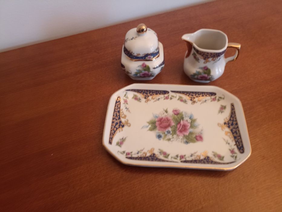 Conjunto Porcelana Bule + Açucareiro T. Limojes