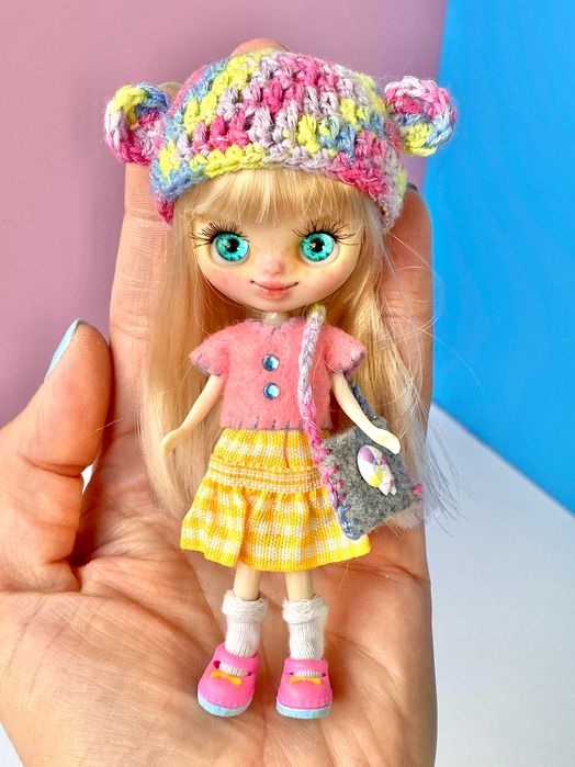 Lalka Petite Blythe custom ooak doll repaint nowa