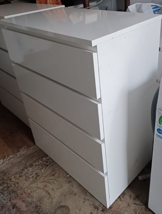 Komoda Ikea Malm 4 szuflady połysk  , transport gratis