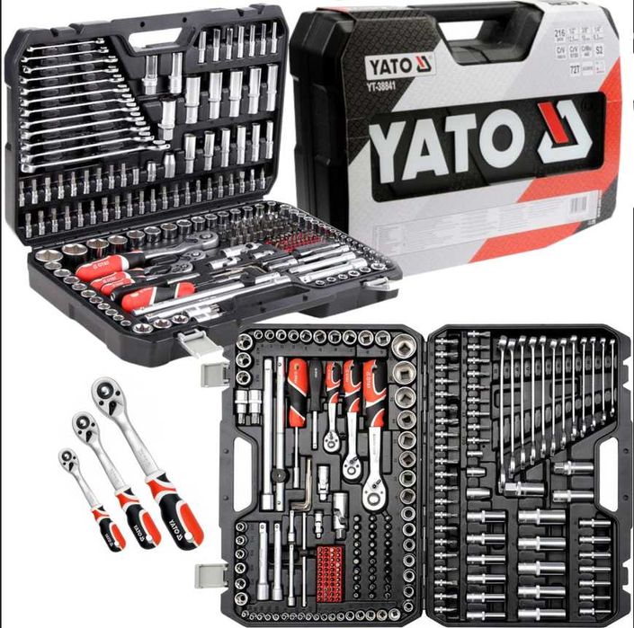 Zestaw narzędzi Yato YT-38841, 216 elementów 1/2" 1/4" 3/8" XXL