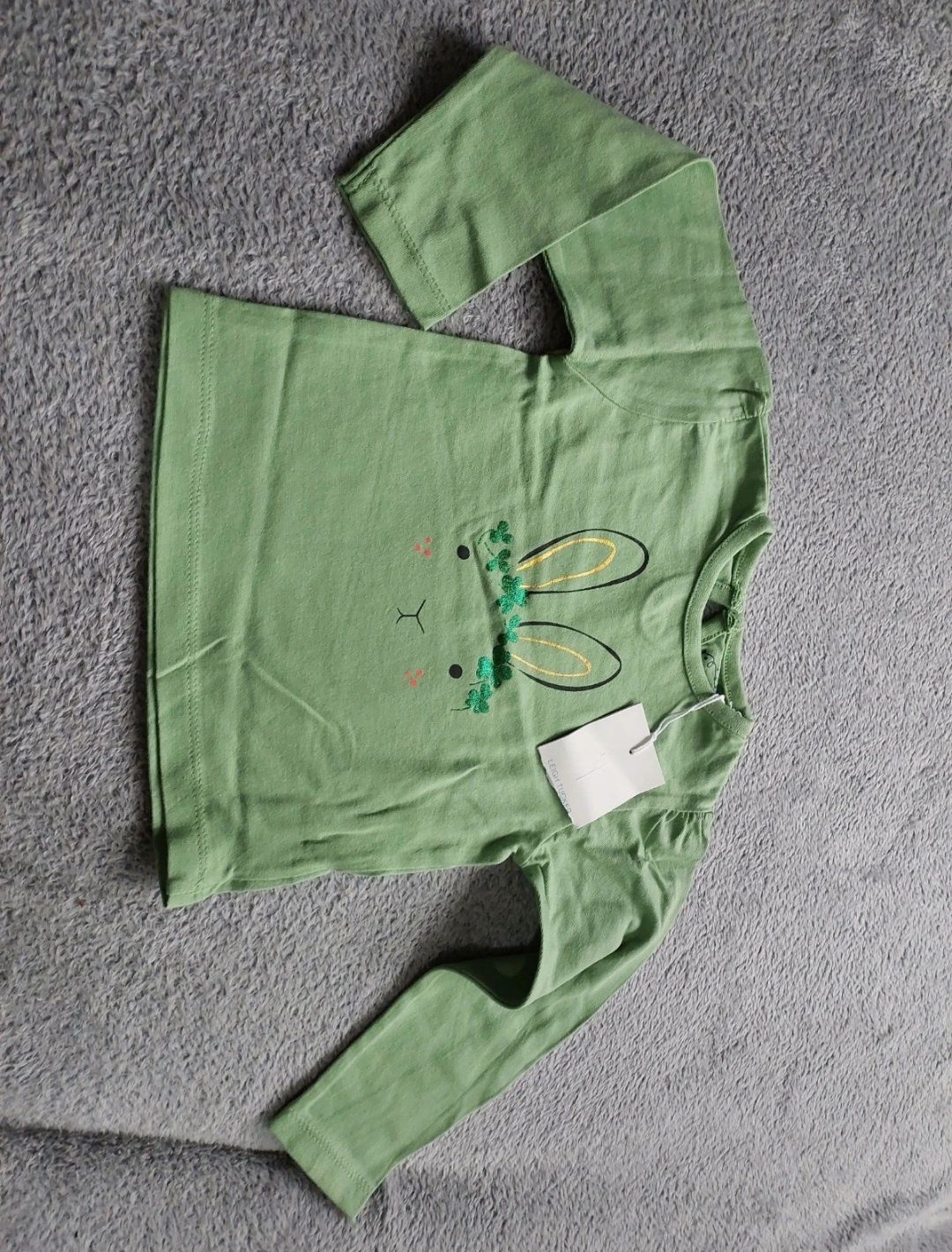 Bluzka koszulka zielona NOWA króli Wielkanoc 80