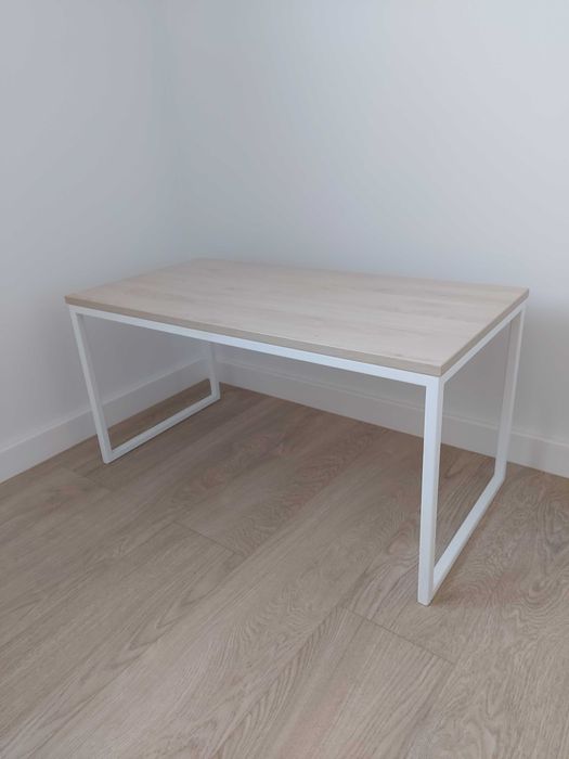 STOLIK KAWOWY biały / dąb