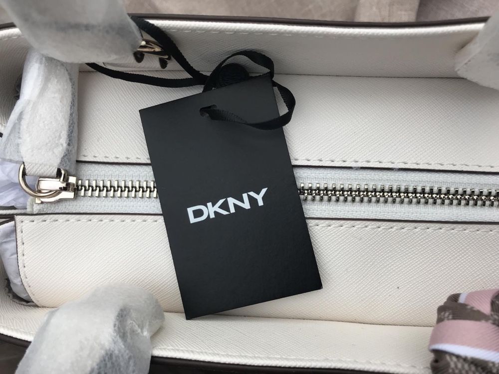 Оригинал! Белая женская сумка DKNY